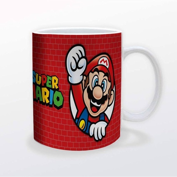 Game On Super Mario Bros Bricks 11 oz. Ceramic Mug for Coffee, Cocoa & Tea - NWT - Picture 3 of 9